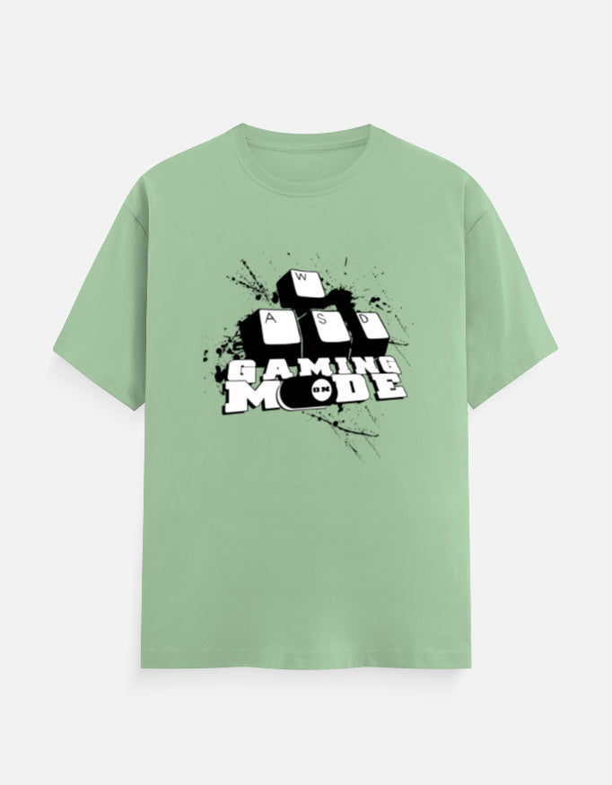 C-Labs Gaming Mode On Classic Crew T-Shirt Jade Front_1_c_57_06cfbd18-28e8-415f-a454-98d350401679