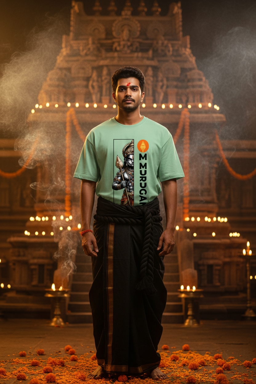 C-Labs Om Murugan Classic Crew T-Shirt Front_1_c_57_08d7c027-d9ac-4f79-b26f-e47713bd91db