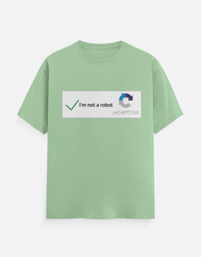 C-Labs I'm Not a Robot Classic Crew T-Shirt Jade Front_1_c_57_0ad00c90-805c-42ed-934d-ec810efae88e