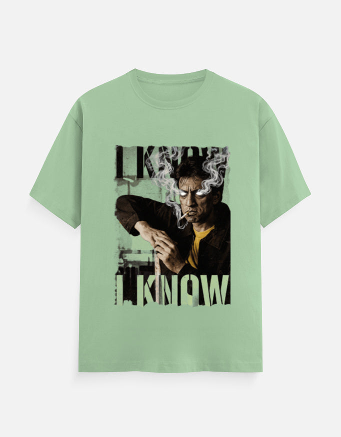 C-Labs I know I know Classic Crew T-Shirt Jade Front_1_c_57_488ba695-9065-4200-adfe-7f00456d9b94