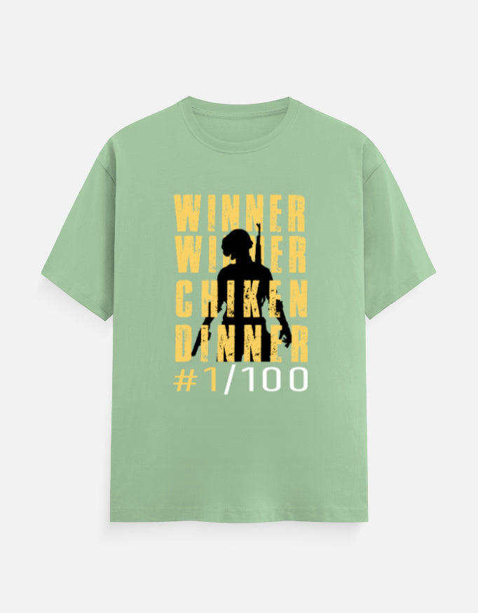 C-Labs WINNER WINNER CHICKEN DINNER Classic Crew T-Shirt Jade Front_1_c_57_4903b505-f67d-4fb5-b2ce-888fb85c982f