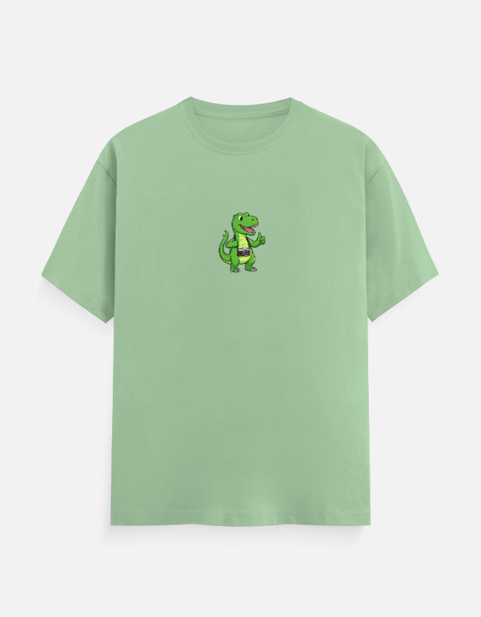 C-Labs Photographer Dinosaur Classic Crew T-Shirt Jade Front_1_c_57_8bff4712-3069-49dd-a331-955a22826b16