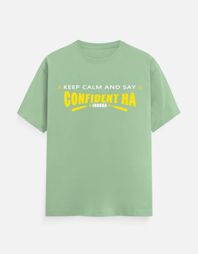 C-Labs Confident-ah Irunda Classic Crew T-Shirt Jade Front_1_c_57_e925cacf-150a-4318-b664-c03973a6b88e