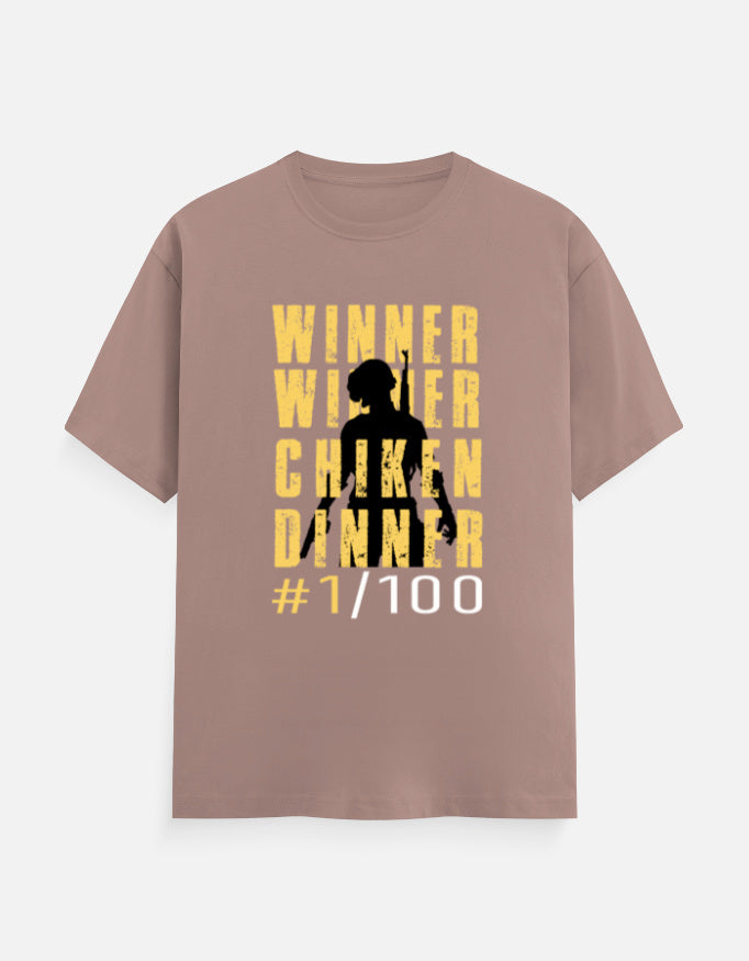 C-Labs WINNER WINNER CHICKEN DINNER Classic Crew T-Shirt Mushroom Front_1_c_58_14657e60-4924-40ba-809d-c0af53bafeef