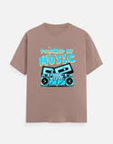 C-Labs Powered By Music Classic Crew T-Shirt Mushroom Front_1_c_58_2dea64e8-2fbe-45ff-84cc-f67311476b9a