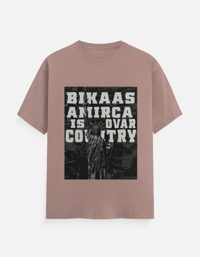 C-Labs Bikaas Amirca Is Ovar Country Classic Crew T-Shirt Mushroom Front_1_c_58_af220d52-8009-4684-9caa-94e0cd5c7fa4