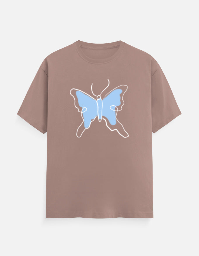 C-Labs Butterfly Classic Crew T-Shirt Mushroom Front_1_c_58_cc049806-db97-4083-b7fd-ae85338422f0