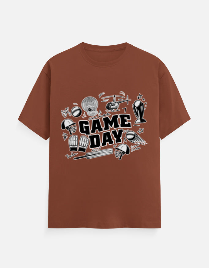 C-Labs Game Day CSK Theme Classic Crew T-Shirt Copper Front_1_c_59_29cf17d2-b90f-4ac8-8495-6951995b20aa