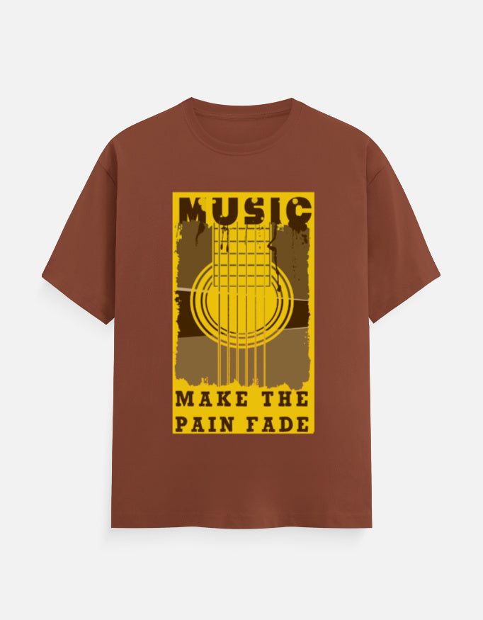 C-Labs Music Make The Pain Fade Classic Crew T-Shirt Copper Front_1_c_59_34ca1647-f154-4a3e-ae17-20f9ee2300c1