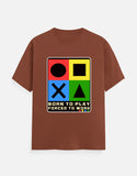 C-Labs Born to Play. Forced to Work Classic Crew T-Shirt Copper Front_1_c_59_9a72257e-0dc4-40af-83ab-a7ee6290f19c