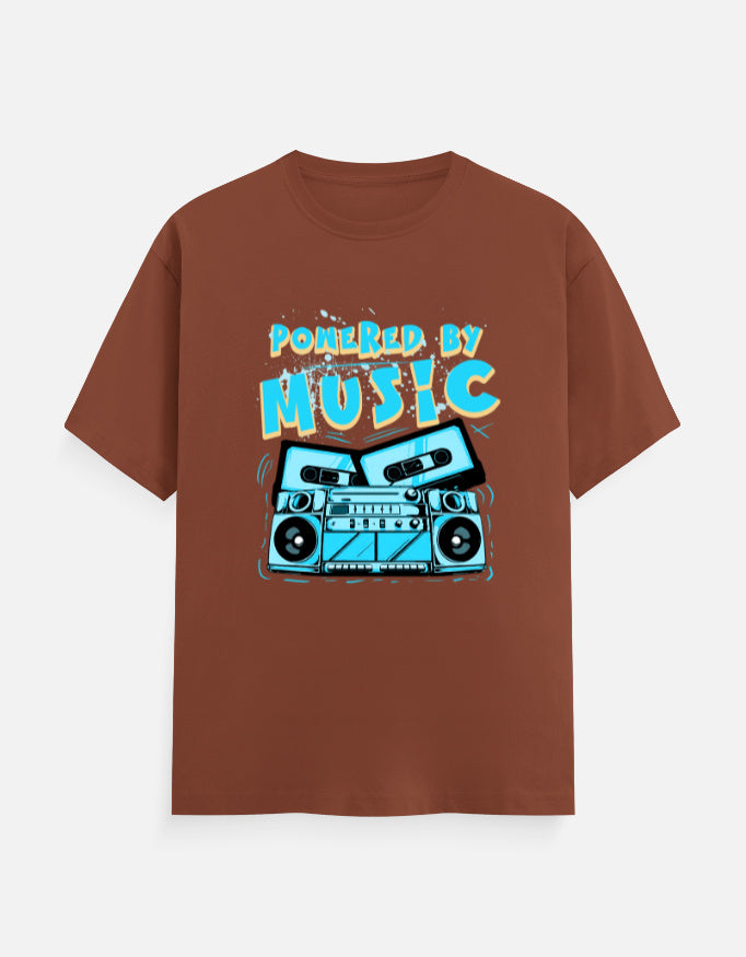 C-Labs Powered By Music Classic Crew T-Shirt Copper Front_1_c_59_ab7eeccc-04cb-429f-adcd-603634af2e41