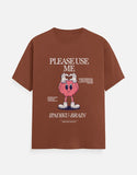 C-Labs Please use me ipadiku "Brain" Classic Crew T-Shirt Copper Front_1_c_59