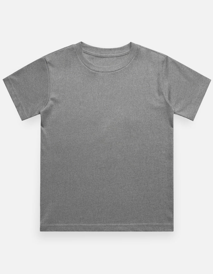 C-Labs C-Standard: Boy's T-Shirt (Dark) Boy Classic Crew T-Shirt Charcoal Melange Front_1_c_5_02f8fabe-8503-4e68-965c-554805c4e0d0