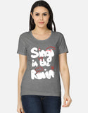 C-Labs Sing In The Rain Women's Classic T-Shirt Charcoal Melange Front_1_c_5_147b0611-e62a-495e-bc04-8f2207aace48