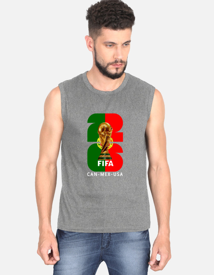 C-Labs Portugal 26 Sleeveless T-Shirt Charcoal Melange Front_1_c_5_2195b01a-db28-417e-8f66-a382ce1eb493