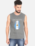 C-Labs Argentina Sleeveless T-Shirt Charcoal Melange Front_1_c_5_3268b6e8-99ea-4890-82aa-616ba2aaa406