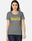 C-Labs Confident-ah Irunda Women's Classic T-Shirt Charcoal Melange Front_1_c_5_3e688fd2-ea2d-437b-bbf7-611601c68764