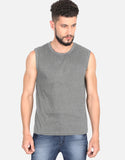 C-Labs C-Standard: Sleeveless T-Shirt Sleeveless T-Shirt Charcoal Melange Front_1_c_5_6b353b67-5e5c-4dec-ac46-07a638eda994