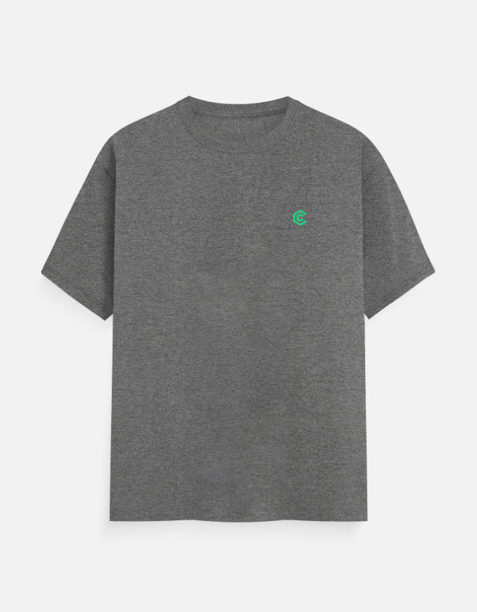 C-Labs C-Signature: The Crest (T-Shirt) Classic Crew T-Shirt Charcoal Melange Front_1_c_5_85fd32f8-23c4-4051-a830-3c9c74760957