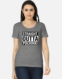 C-Labs Straight Outta Pochinki Women's Classic T-Shirt Charcoal Melange Front_1_c_5_c70b43dd-21e9-4912-b669-de4231a3d391