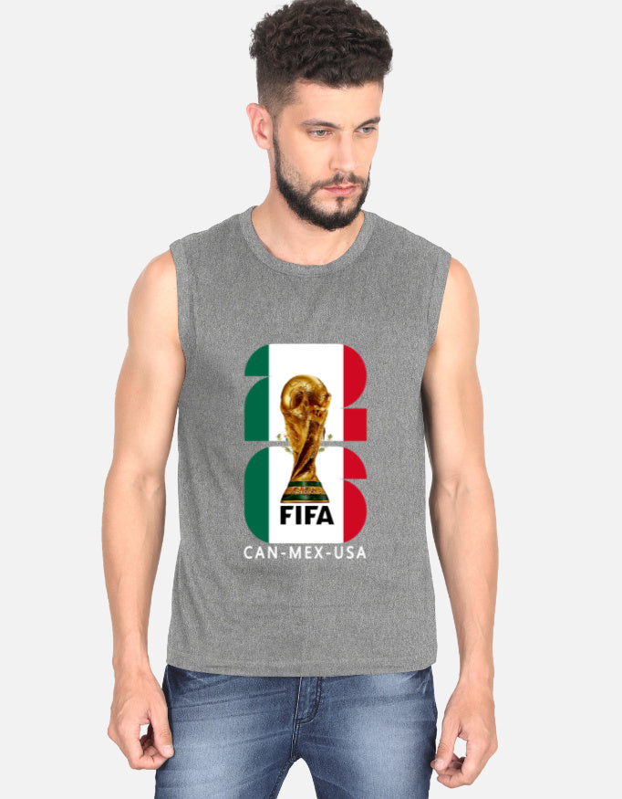 C-Labs Mexico 26 Sleeveless T-Shirt Charcoal Melange Front_1_c_5_ce0dc17c-e74e-4555-9d31-08db5e7f3787