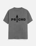 C-Labs PSYCHO Classic Crew T-Shirt Charcoal Melange Front_1_c_5