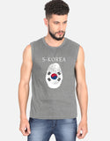 C-Labs South Korea Sleeveless T-Shirt Charcoal Melange Front_1_c_5_f103b388-8d2f-4a61-bf98-b0d79f44bb5f