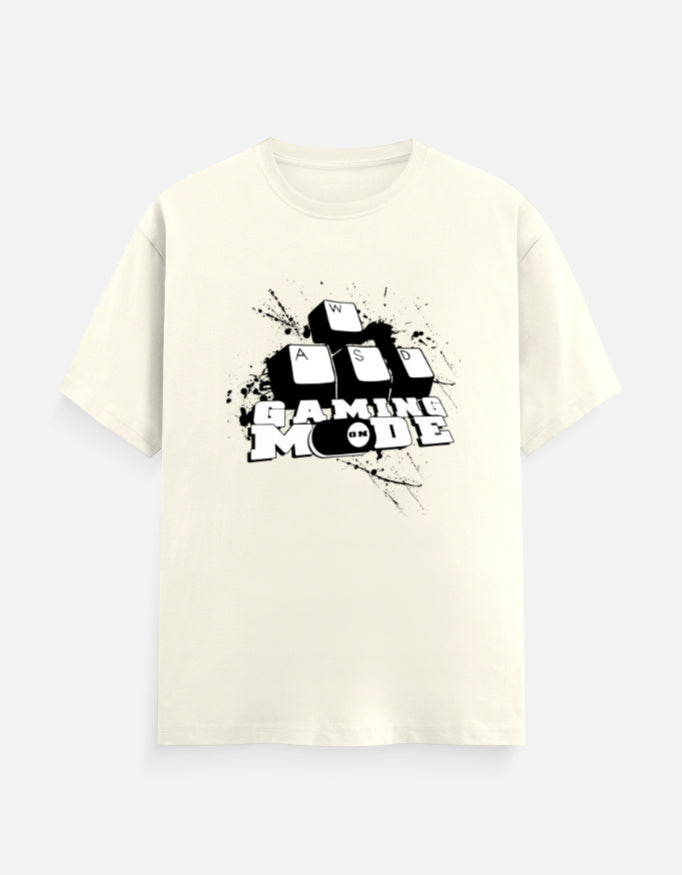 C-Labs Gaming Mode On Classic Crew T-Shirt Off White Front_1_c_61_0c116c22-b7c3-4d76-848a-397169722c4b