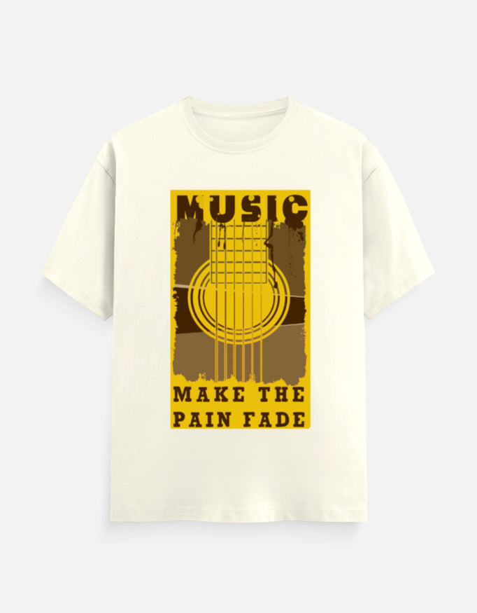 C-Labs Music Make The Pain Fade Classic Crew T-Shirt Off White Front_1_c_61_2bd77d0b-92ac-4f38-b5b3-6eb2c58b8512