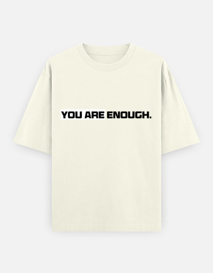 C-Labs You Are Enough Oversized Classic T-Shirt Off White Front_1_c_61_4fe7557a-0f67-40b2-88a9-ef2ddfb53c7b