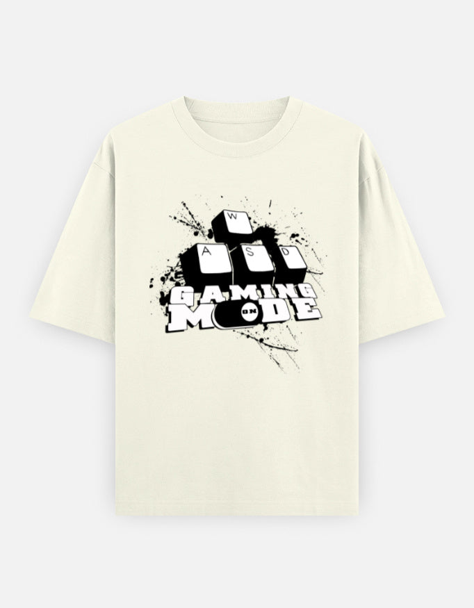 C-Labs Gaming Mode On Oversized Classic T-Shirt Off White Front_1_c_61_506ae68f-6607-4bfb-a500-def28cb95f4b