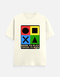 C-Labs Born to Play. Forced to Work Classic Crew T-Shirt Off White Front_1_c_61_56b5255b-3030-4ee2-8357-fa1da001a4e8