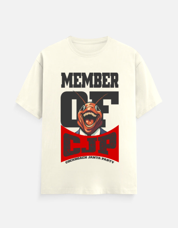 C-Labs Member of Cockroach Janatha Party Classic Crew T-Shirt Off White Front_1_c_61_9f394dda-5f4a-424c-ae66-1b27993f36b7