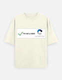 C-Labs I'm Not a Robot Oversized Classic T-Shirt Off White Front_1_c_61_a455d41f-dddf-4992-a09e-6e9ad5f0d184