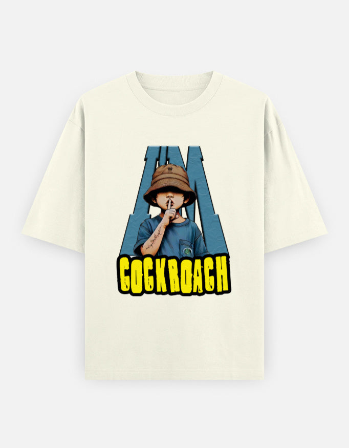C-Labs I'm Cockroach Oversized Classic T-Shirt Off White Front_1_c_61_ee1e9f92-f235-4886-9566-a4a5aad4f8c3