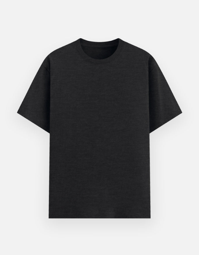 C-Labs C-Minimal: Basic T-Shirt Basic T-Shirt Black melange Front_1_c_62_89ae6b6d-208b-4535-92b2-82a76dfd223e