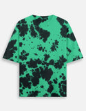 C-Labs C-Standard: Tie Dye Oversized T-Shirt Tie Dye Oversized T-Shirt Green Black Front_1_c_65