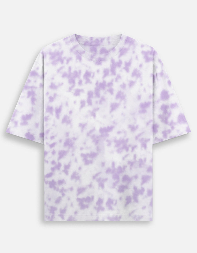 C-Labs C-Standard: Tie Dye Oversized T-Shirt Tie Dye Oversized T-Shirt White Lavender Front_1_c_67