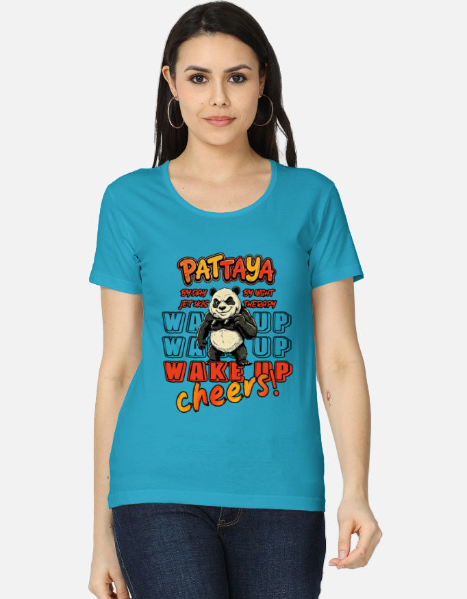 C-Labs Pattaya Wake Up Women's Classic T-Shirt SkyBlue Front_1_c_6_0540a35b-a3d2-4805-8fb4-d8b5567b062e