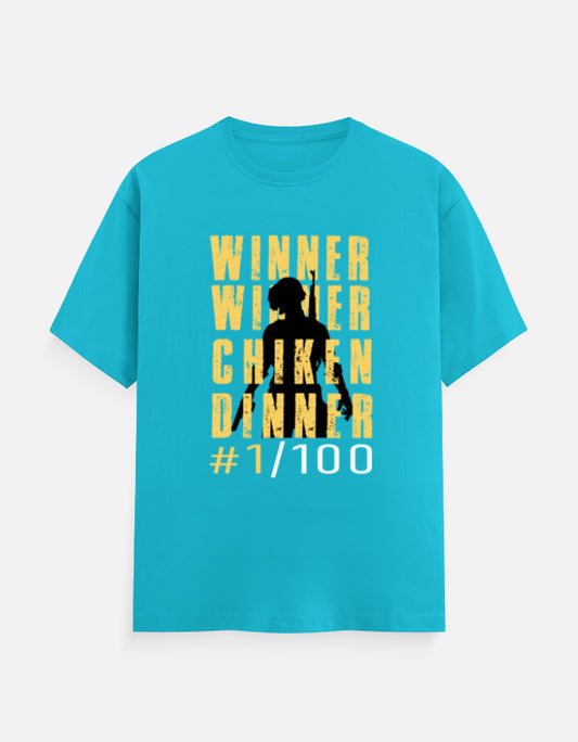 C-Labs WINNER WINNER CHICKEN DINNER Classic Crew T-Shirt SkyBlue Front_1_c_6_08f04414-2192-4a56-ae9d-47c283f01538