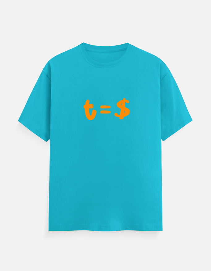C-Labs Time Is Money Classic Crew T-Shirt SkyBlue Front_1_c_6_09a21c10-bb71-48c5-bb0c-440a92427251
