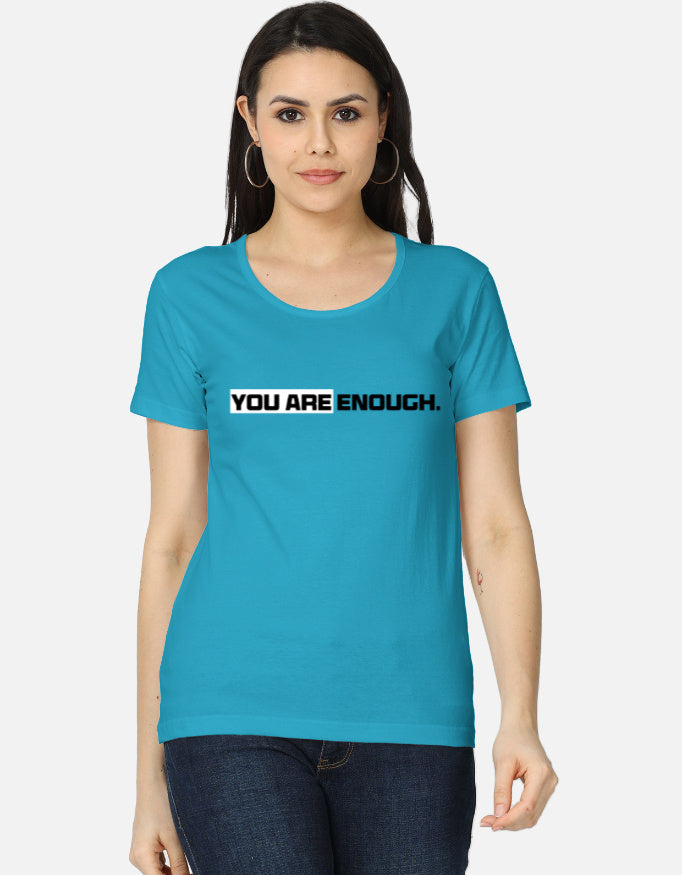 C-Labs You Are Enough Women's Classic T-Shirt SkyBlue Front_1_c_6_0d6c4146-822e-4ca6-b85d-b1263d8c4e8d