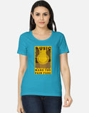 C-Labs Music Makes the Pain Fade Women's Classic T-Shirt SkyBlue Front_1_c_6_7f891ca1-22be-4495-be0a-768d0a06c373