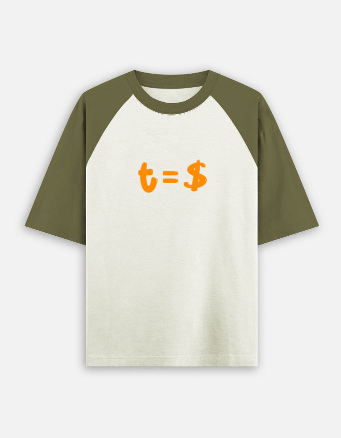 C-Labs Time Is Money Oversized Classic T-Shirt Olive Green off white Front_1_c_70_533559ff-1fff-46d1-8cba-6b4974b74988