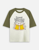 C-Labs Happy Weekend Oversized Classic T-Shirt Olive Green off white Front_1_c_70
