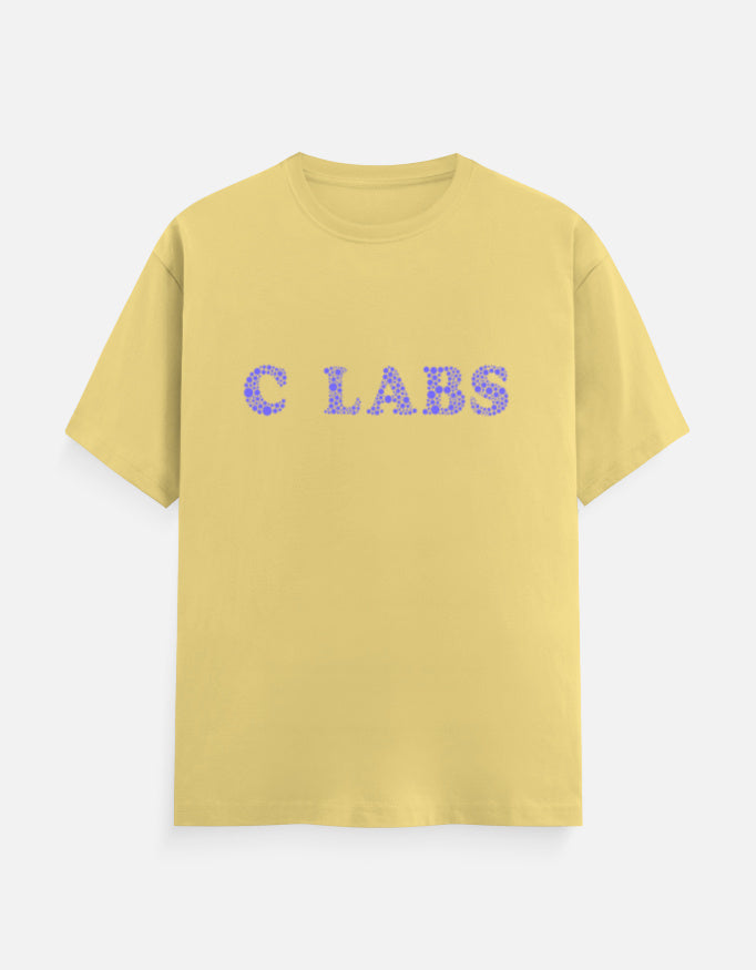 C-Labs C-LABS Bubbles Classic Crew T-Shirt Yellow Front_1_c_7_02c22901-38f8-4662-92d8-e6dd66427d28