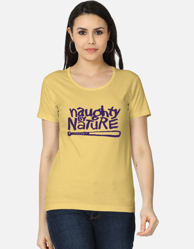 C-Labs Naughty By Nature Women's Classic T-Shirt Yellow Front_1_c_7_0d84a78f-c342-4ee2-a286-85179c3cd424