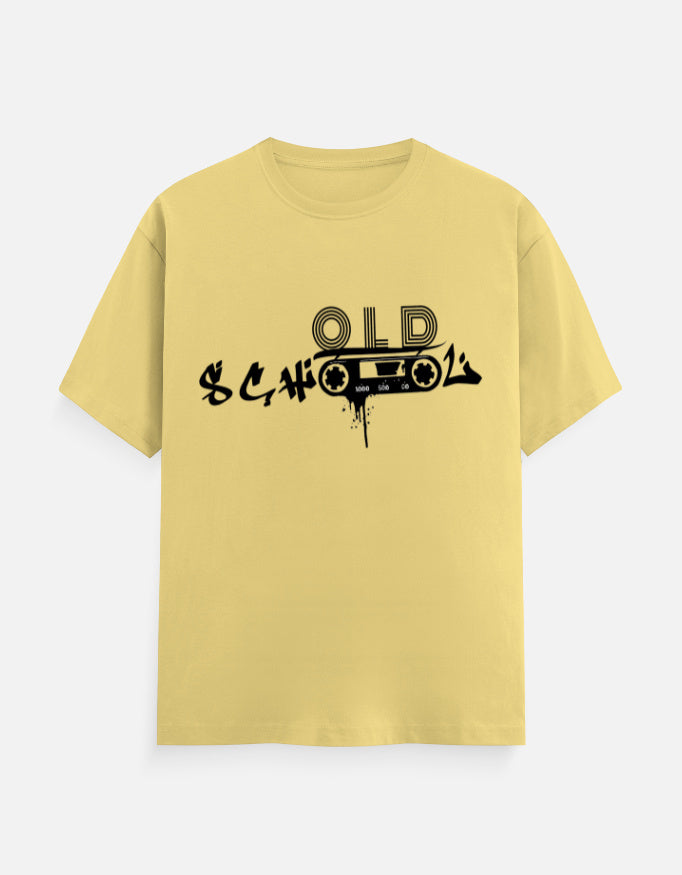 C-Labs Old School Music Classic Crew T-Shirt Yellow Front_1_c_7_3ed0ee45-f442-48b2-bfc9-2b7e75323f4d