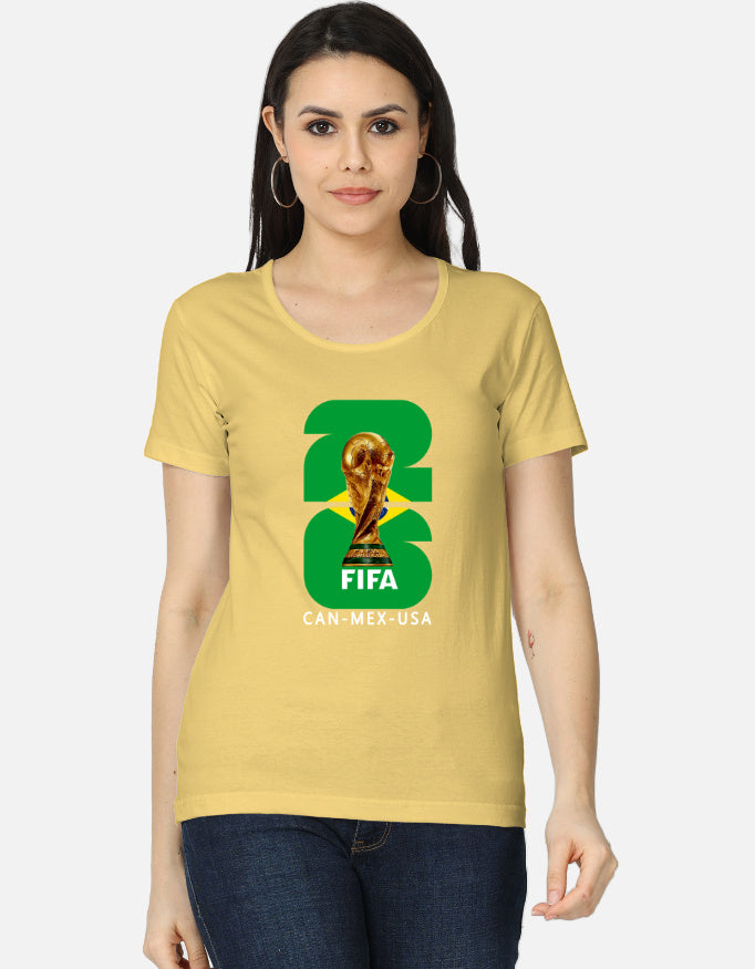 C-Labs Brazil 26 Women's Classic T-Shirt Yellow Front_1_c_7_59f99a1d-9969-483c-88c8-67e26b19a086