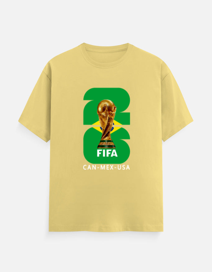 C-Labs Brazil 26 Classic Crew T-Shirt Yellow Front_1_c_7_5a1f8a9b-3eda-4404-ba34-9a272ac85d3a